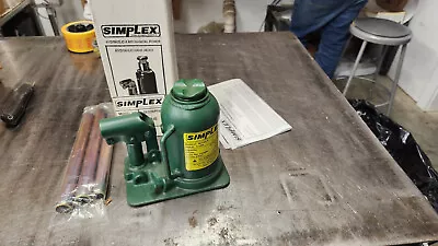 Buy SIMPLEX HJ12/LP 12-Ton Low Profile Hydraulic Mechanical Bottle Jack 3.8  Stroke • 130$