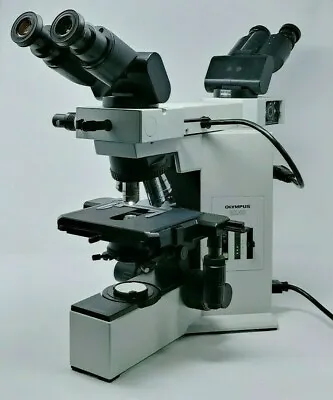 Buy Olympus Microscope BX40 With Front To Back Bridge & 100x Objective (Dual Head) • 5,500$