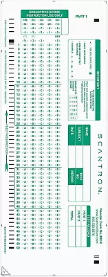 Buy Official Scantron Brand 882-E Answer Sheet. (25 Pack) • 14.95$