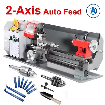 Buy 2 Axis Auto Feed 8 X16  Mini Lathe High Torque Variable Speed + Start Package • 699$