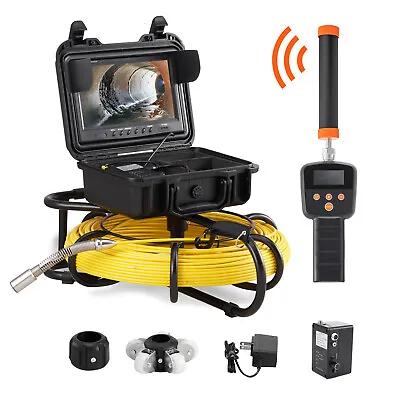 Buy VEVOR 9  300ft /91.5m Sewer Camera Pipe Inspection Camera W/ 512hz Sonde • 799.99$
