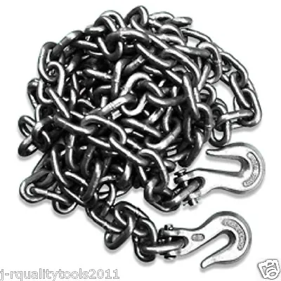 Buy 3/8  X 20' Heavy Duty Tow Chain Automotive Truck Towing Log Chain • 59.95$