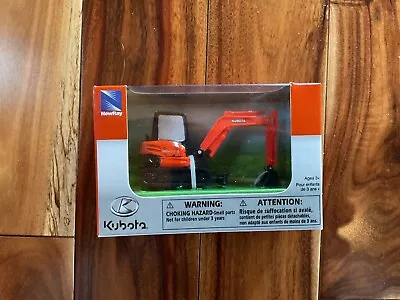 Buy New Ray Plastic Kubota KX040-4 Mini Excavator With Pull Back Motion - NIB • 15$