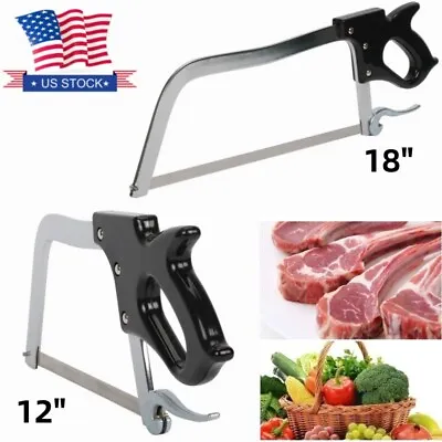 Buy Hand Meat Bone Saw Butcher Hand Saw Kitchen Commercial Cutting Tool Steel Blade • 39.99$
