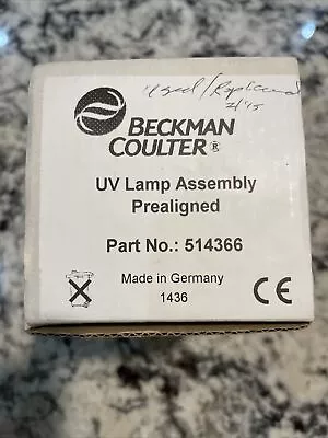Buy Beckman UV Lamp Assembly Prealigned Part No. 514366 Used In Box • 69.99$