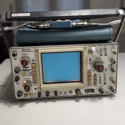 Buy Vintage Tektronix 475 Dual Trace 200 MHz Analog Oscilloscope With Cables • 99$