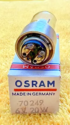 Buy Osram 70249 Flat Filament Incandescent Microscope Lamp Tubular Bulb 6V 20W P21d • 28.50$