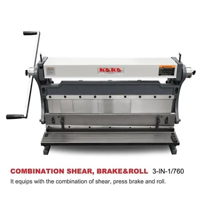 Buy KAKA 3-IN-1/30, 30-In Sheet Metal Brake, 3-In-1 Shear Brake Roll Combinations • 589.99$