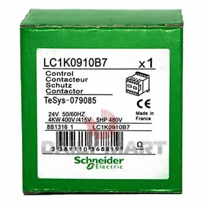 Buy New In Box SCHNEIDER LC1K0910B7 AC Contactor AC24V • 37.78$
