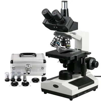 Buy Amscope 40X-2000X Trinocular Phase-contrast Microscope • 590.99$