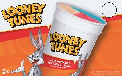Buy Lot Of 2 Looney Tunes Cup (Blue Bunny) Ice Cream Truck Sticker 8 X 5  • 7$
