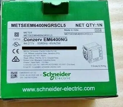 Buy METSEEM6400NGRSCL5 Schneider Electric CONZERV POWER AND ENERGY METER - New • 234$