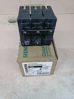 Buy 1 NEW  SIEMENS Q370 70-Amp 3 Pole Type QP Circuit Breaker QP370 • 62.99$
