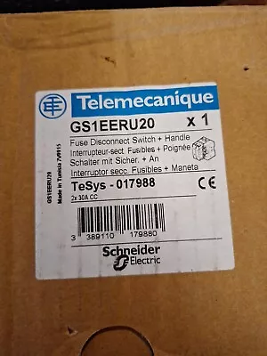 Buy Schneider Electric Gs1eeu20 Tesys-017988 Fuse Disconnect Switch W/handle Nib • 80$