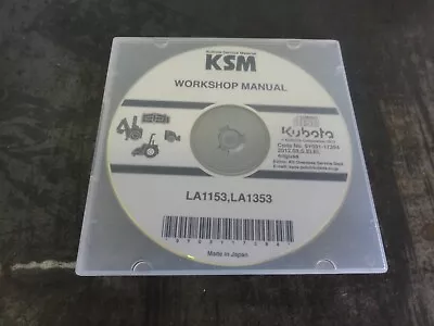 Buy Kubota LA1153 LA1353 Loader Repair Workshop Manual CD • 14.95$