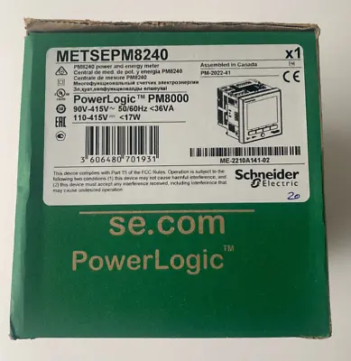 Buy Electric METSEPM8240 Power Logic PM8240 Brand New • 3,489$