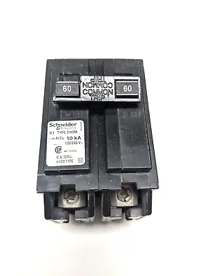 Buy Schneider CHOM260 2 Pole 60 Amp 120 240VAC CHOM Plug In Circuit Breaker • 35$