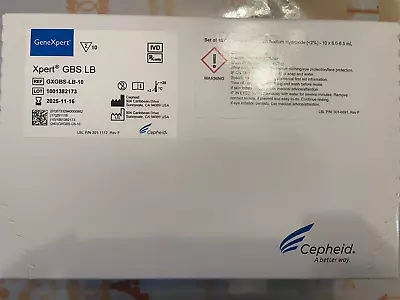 Buy Cepheid GeneXpert GBS LB Expiration: 11-16-2025 • 55$