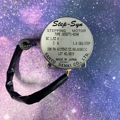 Buy STEP-SYN / SANYO DENKI 103G771-0240 11F4003 1.53V 3A Stepping Motor  • 69.99$