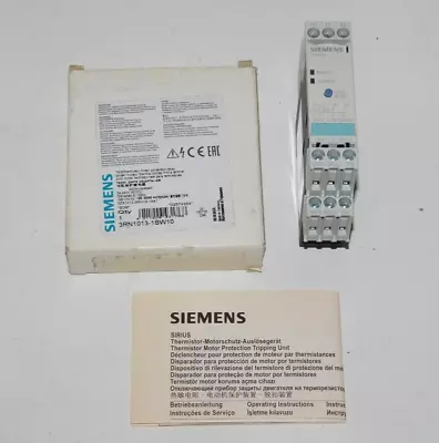 Buy New Siemens 3RN1013-1BW10 Temperature Monitoring Motor Protection Relay Module • 149$