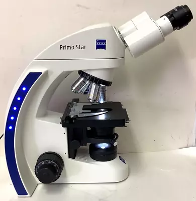 Buy Zeiss Primo Star Binocular Microscope W/ 4X / 10X / 40X / 100X Objectives #3 • 829.99$