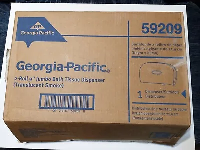Buy Georgia-Pacific 2-Roll 9  Jumbo Toilet Bath Paper Dispenser  Trans Smoke 59209 • 21.99$