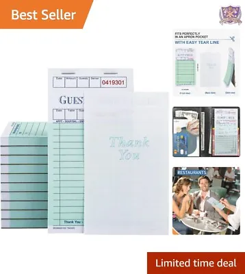 Buy Guest Checks - 20 Books - For Restaurants, Hotels, Lounges, Cafes, Trailer • 44.98$