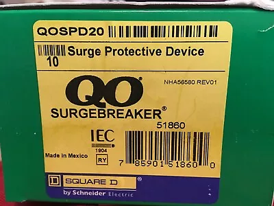 Buy Schneider Electric QOSPD20 Surge Protection Device 20KA 1P 230V --10 Piece Lot • 350$