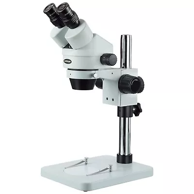 Buy AmScope 7X-45X Zoom Binocular Stereo Microscope With Table Pillar Stand • 233.59$
