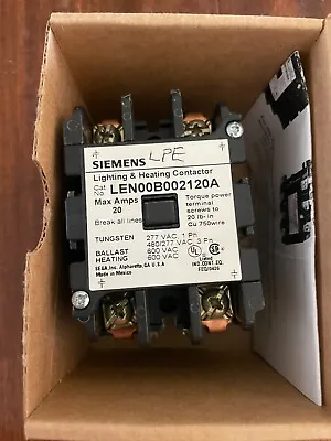 Buy Siemens LEN00B002120A Lighting And Heating Contactor 20A 2Pole • 115.50$
