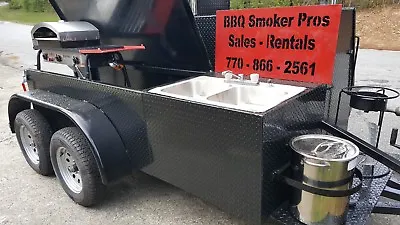Buy Pizza Oven BBQ Smoker Grill Sink Trailer Food Truck Mobile Catering Concession  • 17,999$