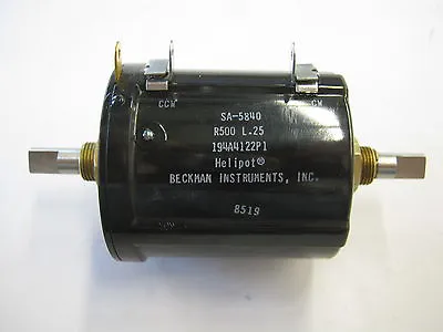 Buy Beckman Instruments Helipot Precision Poteniometer Sa-5840 R500 L-25 194a4122p1 • 35$