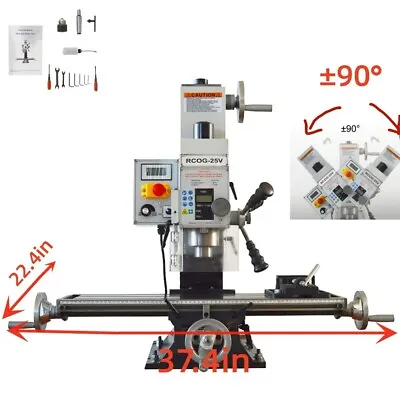 Buy 110V R8 Micro Drilling And Milling Integrated Machine RCOG-25V Drilling Machine • 1,915.44$