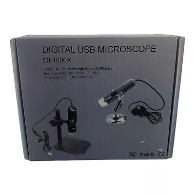 Buy Digital USB Microscope 50-1000X Color CMOS Sensor High Speed DSP New With Box • 14.86$