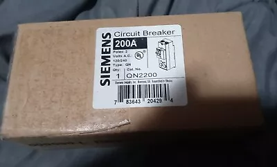 Buy New Siemens Qn2200 200amp 240v 2 Pole Circuit Breaker Free Shipping!!! • 109$