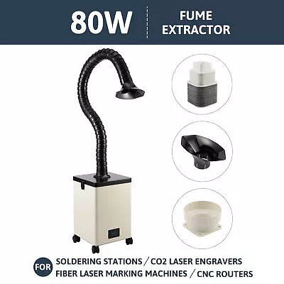 Buy Secondhand XF-180 80W Fume Extractor 3 Filter Air Purifier For Laser Engraver • 109.89$