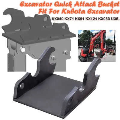 Buy For Kubota Excavator Quick Change Adaptor Ears Mount Plate U35 KX91 KX121 KX040 • 140.40$