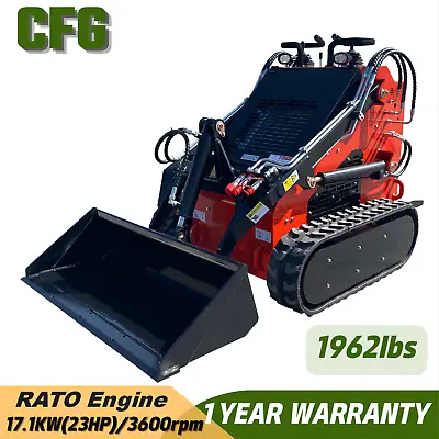 Buy CFG 2023 New Mini Skid Steer Track Loader 23 HP RATO Engine EPA Electric Start • 8,999$