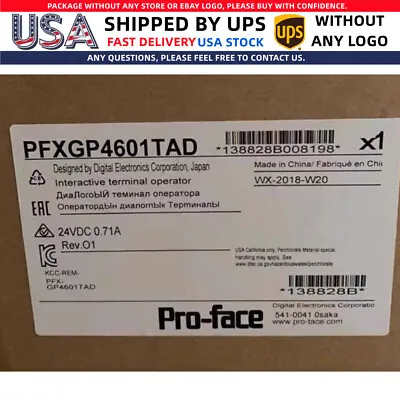 Buy PRO-FACE GP-4601T PFXGP4601TAD TOUCH PANEL Proface HMI New • 1,014.49$