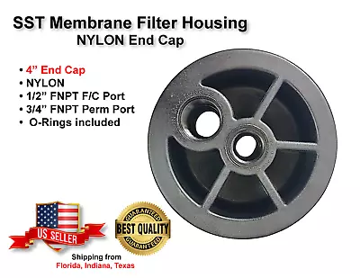 Buy Stainless Steel RO Membrane Housing NYLON End Cap 1/2  X 3/4  • 24.95$