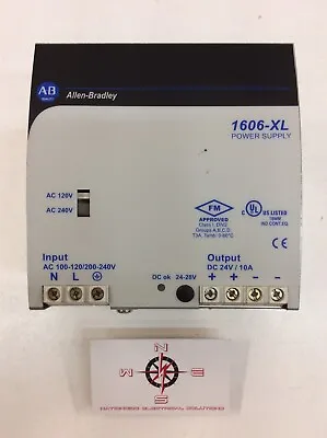 Buy Allen Bradley 1606-XL240E Power Supply 120-240VAC Input, 10A 24VDC Output, 240W • 60$