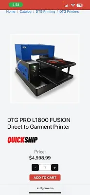 Buy Dtg T Shirt Printer Machine • 3,000$