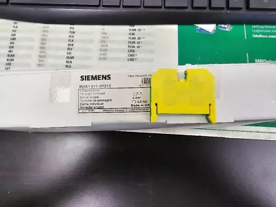 Buy Siemens 8wa1011-1pg11  Terminal Block, Green/yellow, (1 Piece) Open • 3.99$