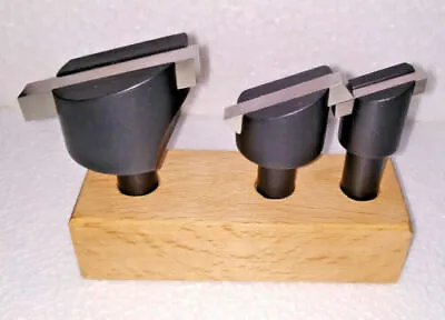 Buy Fly Cutter 3 Pc Set 1/2 Inch Shank +3 Pc H.S.S Square Tool Bit With Wooden Stand • 31.25$