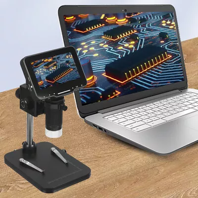 Buy 4.3INCH LCD Digital Microscope Coin Microscope 1000X With Screen USB HD Recorder • 54.69$
