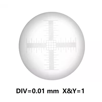 Buy DIV 0.01 Mm Eyepiece Micrometer For Biological Microscope Reticle Cross Ruler • 14.09$