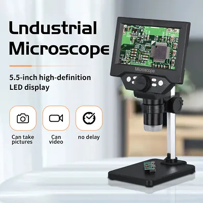 Buy Digital Microscope 1000X USB Coin Microscope 5.5  LCD Screen Soldering 8LED Z3J3 • 51.29$