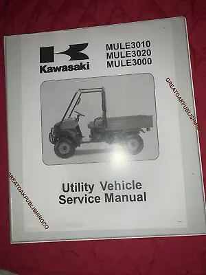 Buy Kawasaki Mule 3000 3010 3020 UTILITY VEHICLE UTV Workshop Service Manual Binder • 28.33$