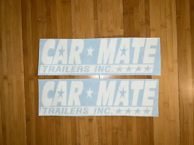 Buy CAR MATE Enclosed Trailer Decals (Set 2) White 18” Replacement Stickers Kit • 29.95$