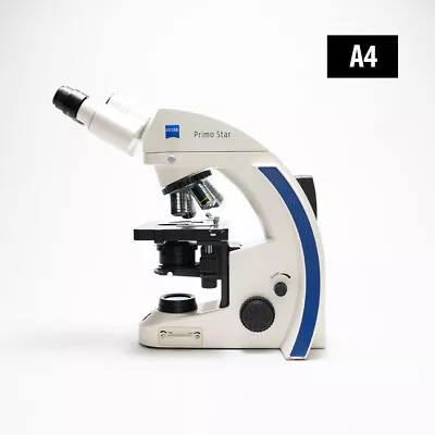 Buy Zeiss Primo Star Binocular Microscope W/ 4X / 10X / 40X / 100X Objectives • 619$